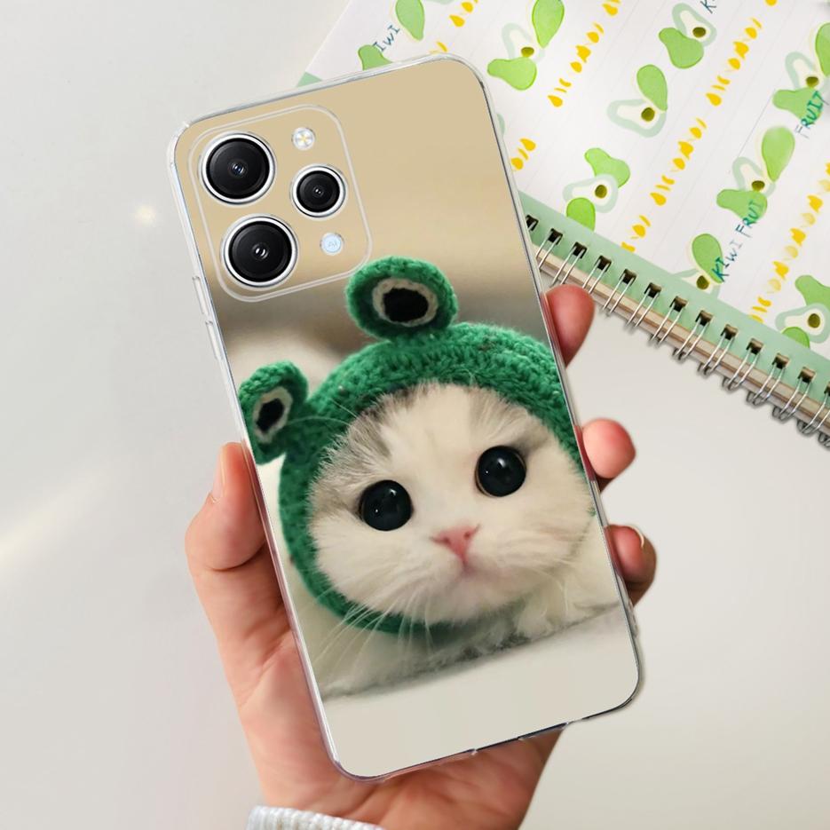 For Xiaomi Redmi 12 Case 2023 New Fashion Painted Cover Clear Silicone Phone Case For Xiaomi Redmi 12 Redmi12 Soft Fundas Bumper