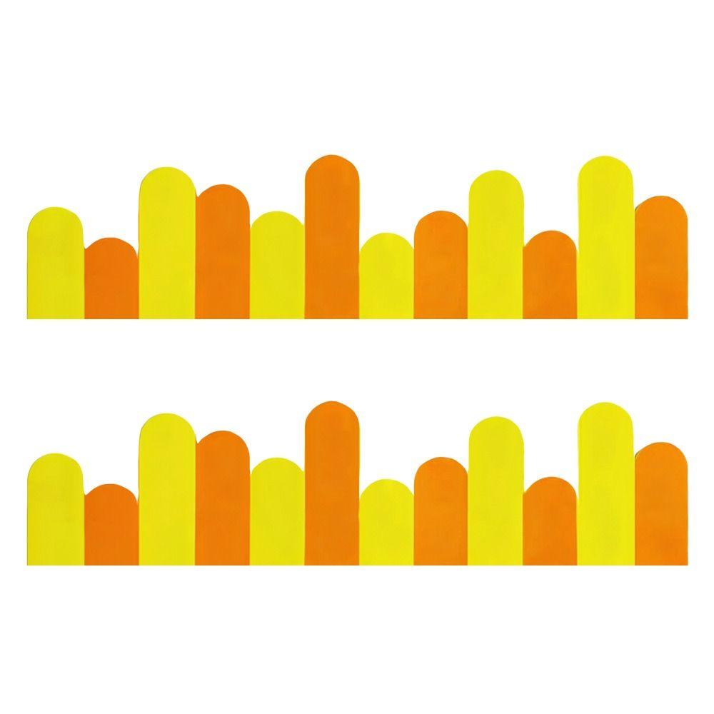 2pcs/set Long Fence Craft Classroom Wall Stickers Blackboard Posters  Primary School Class