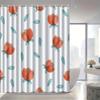 1 piece of elegant Nordic floral shower curtain, polyester fabric, machine washable, suitable for bathroom decoration