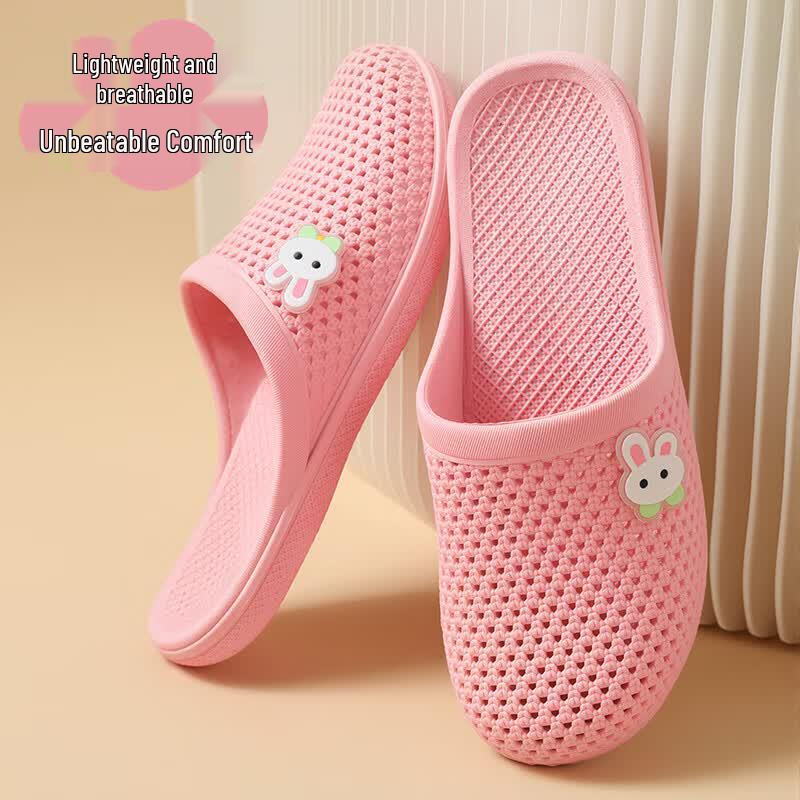 FOOTOPPO Women s Closed-Toe Mesh Summer Slippers 38