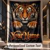 Lion Tiger (19) Theme Custom Tapestry Personalized Custom Name Text Wall Hanging Tapestry Home Decor Background Cloth