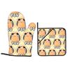 Mănuși de bucătărie și suporturi pentru oale cu design de personaj animat Pou, prietenul meu extraterestru, set de 2 bucăți, rezistente la căldură, antiderapante, pentru copt, gătit în bucătărie, grătar