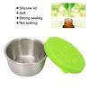Buty Salon Essential Oil Cup Portable Stainless Steel Condiment Salad Dressing Container with Lid 50ml