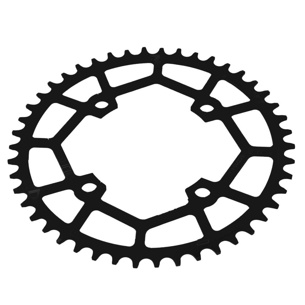 Disco Corona 104BCD per Mountain Bike 46T Riduce Frizione e Rumore Lega di Alluminio Corona per Bici da Montagna Nero