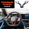 ABS Matt Black Steering Wheel Button Trim Frame  For BMW M3 M4 M5 X5 X6 X3