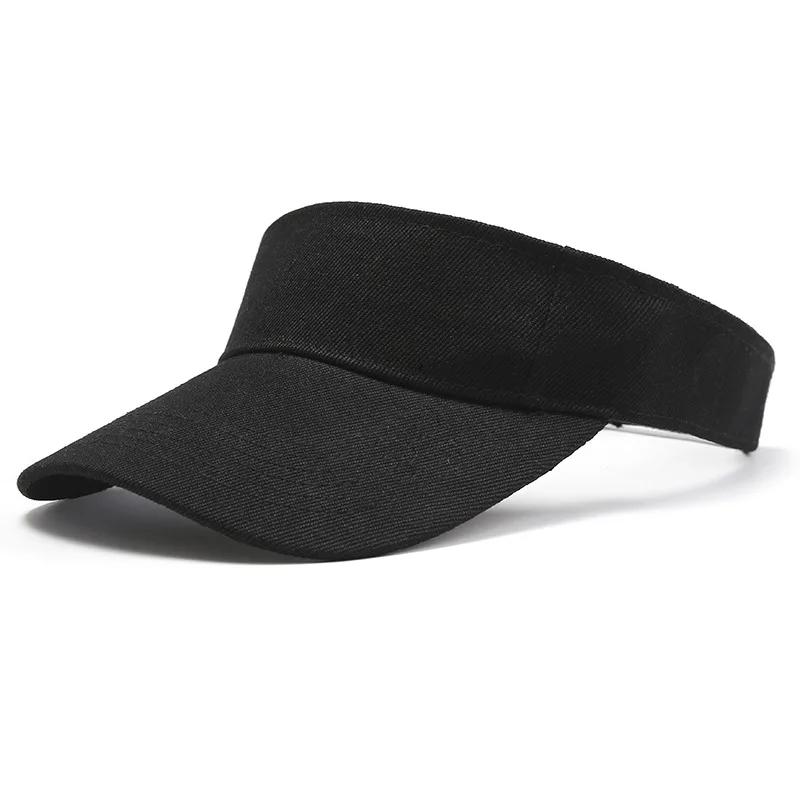 Outdoor Sports Hat Summer Sun Hat Men Women Cotton Adjustable Visor UV Protection Top Empty Solid Sport Tennis Golf Running Hat