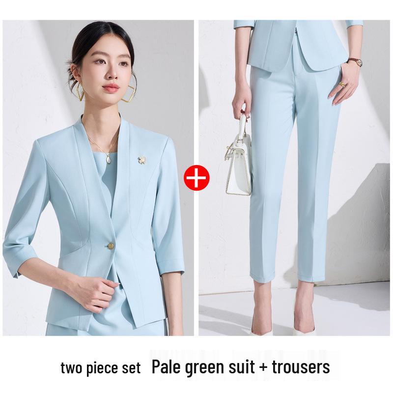 2025 Women's White Blazer: High-End Professional Attire with Goddess Style for the Workplace
