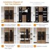 Luminous Door Bolts 90°/180° Plug Baby Safety Lock Security Metal Door Buckle  Indoor