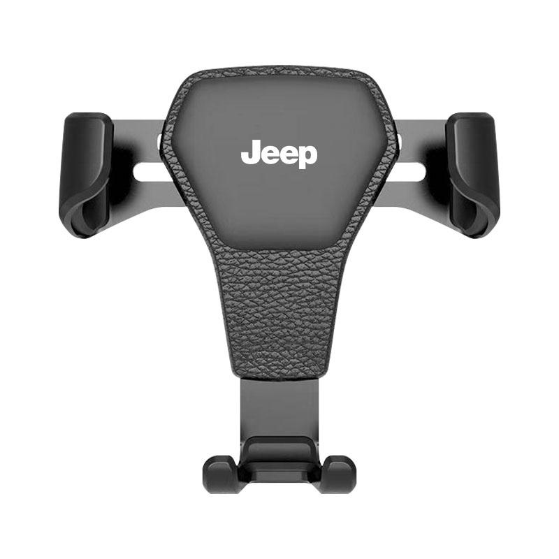 

Gravity Car Badge Phone Holder Bracket Air Clip Mount Stand Accessories For Jeep Big Wrangler Grand Cherokee New Energy Gladiator SRT Wrangler чёрный