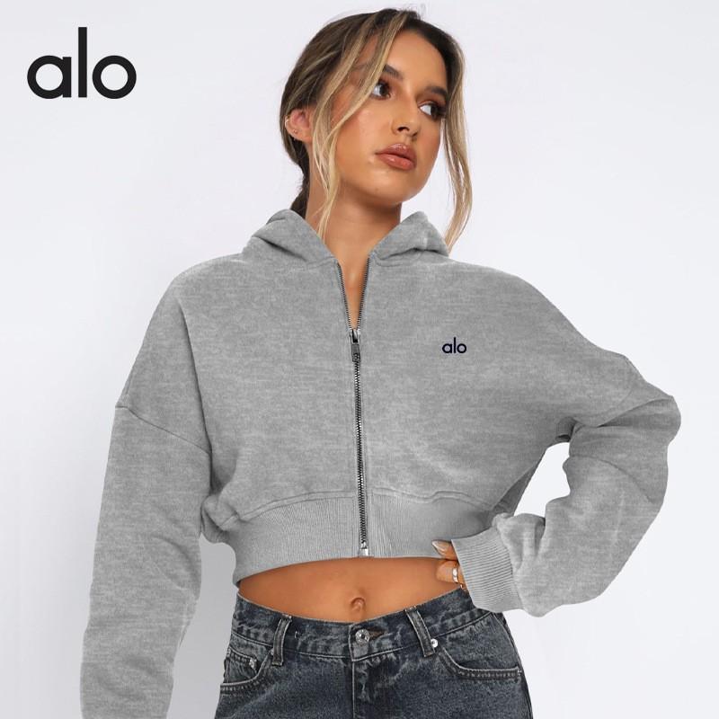 Felpa con cappuccio da yoga foderata in pile da donna, manica lunga, top sportivo, per allenamento invernale, abbigliamento casual