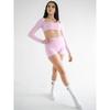 Fashion Yoga Clothes Long Sleeves Women's Outdoor Running Thin Tight Sports T-shirt Workout Sexy Gathered Short Tops
