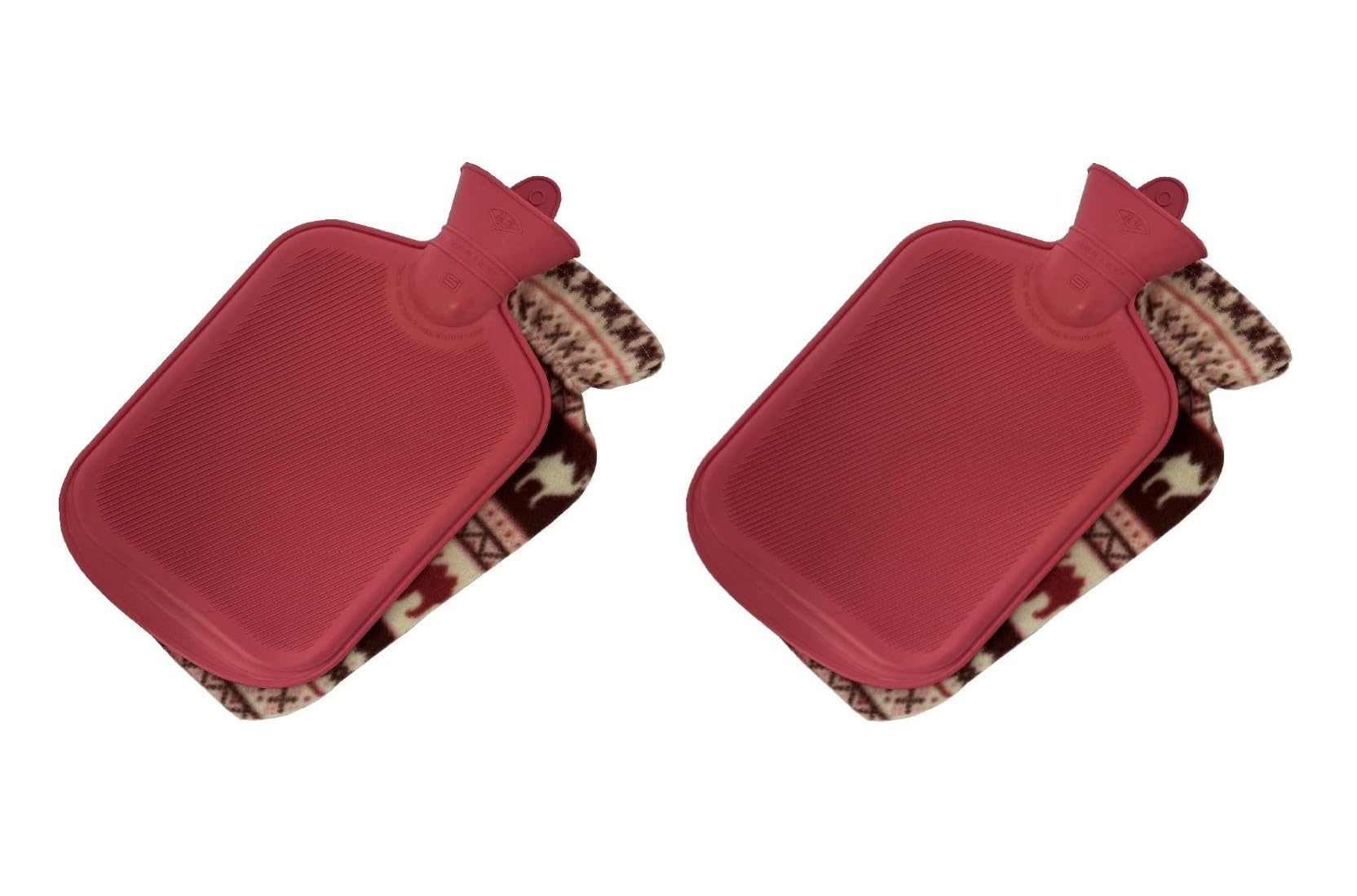 

Onoue Seisakusho Set of 2 2L Rubber Hot Water Bottles with Covers Disaster Home 2 (ONOE) MY-422 [Camping, Preparedness, Use, Water-Refillable,