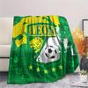 Leon FC,pattern Flannel Blanket, High Quality Comfortable for All Seasons, Home Decor, Warmth and Comfort, Perfect for Gifts.