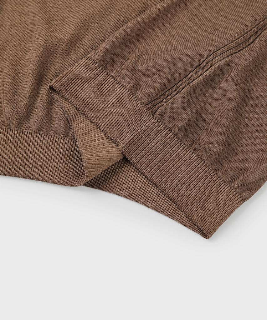 PANICALE Sand Garment-Dyed Polo Knit