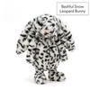 Peluche Creativo Leopardo delle Nevi Coniglietto Giocattolo Morbido Bambola di Peluche Rilassante