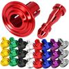 Motorrad Aluminiumlegierung Schraubclip 6mm Spreizclip Dekorative Karosseriemodifikation und Ersatzclip Schraubmuttern