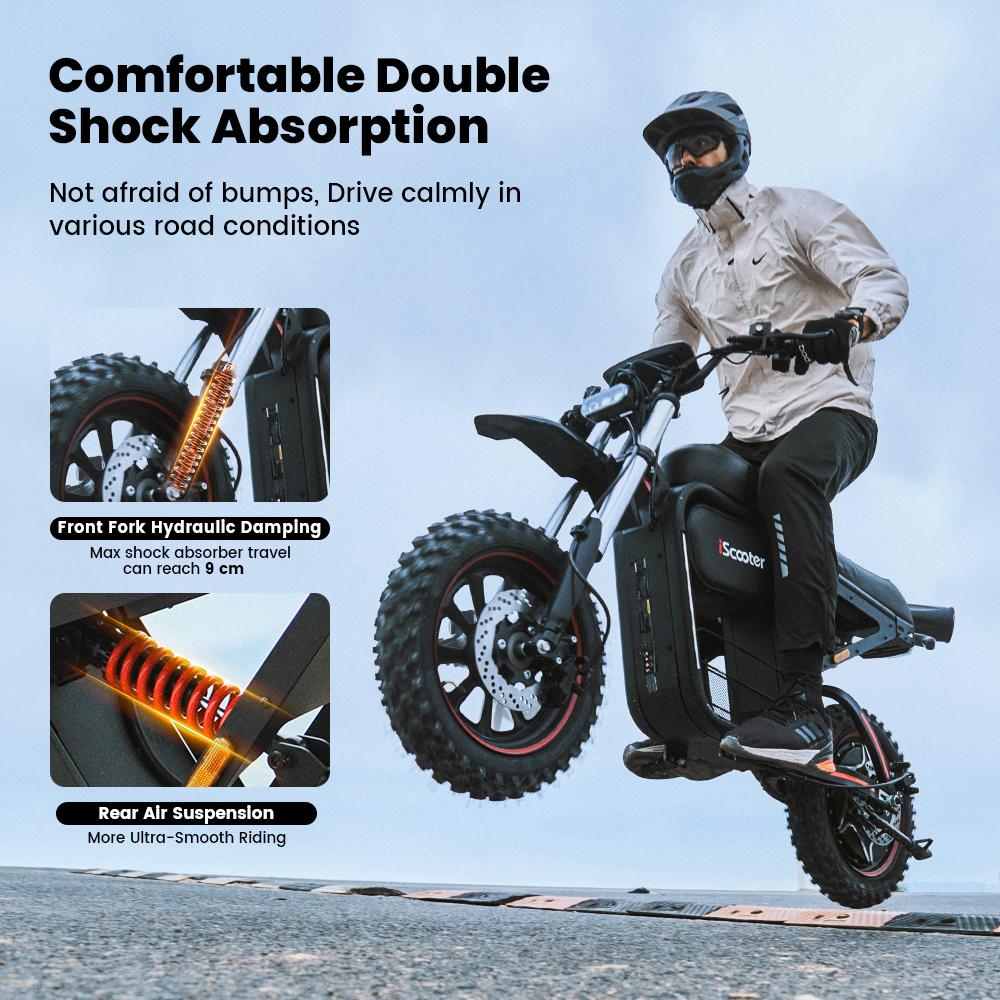 iScooter Monopattino Elettrico DX5Max con NFC Motore 2000W Batteria 52V18Ah Ruote 17'' Autonomia 70-100KM Monopattini Elettriche per Adulti