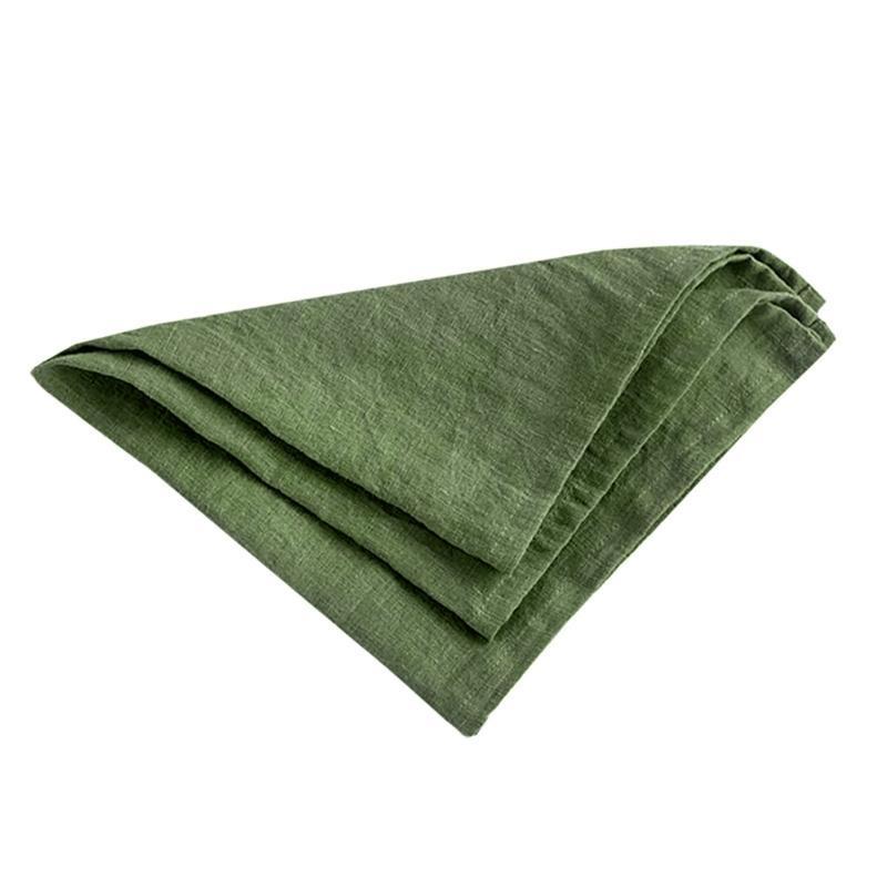 652F Elegant Linen Table Napkin Washable Dinner Napkins Handmade Cloth Napkins Square Napkins Perfect for Wedding and Parties