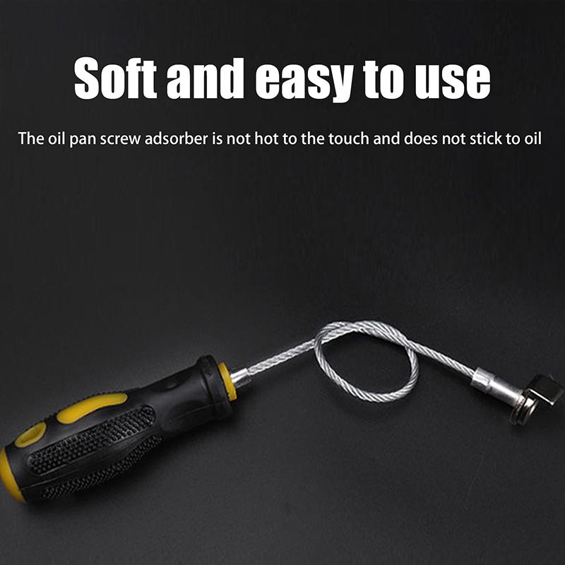 Strong Magnetic Oil Plug Remover Wrench Anti Scald Oil Drain Plug Removal Tool Auto Car Maintenance Tool