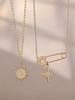 INS Inspired Design: 5A Zircon Star and Sunflower Brooch & Necklace Bracelet Set