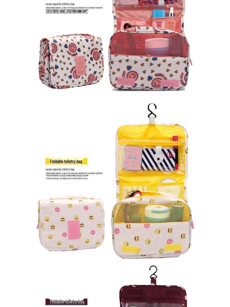 Korean Style Waterproof Hanging Toiletry Bag - Multifunctional Travel Organizer