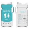 Compact Outdoor Urine Bag Disposable Travel Mobile Toilet Urine Bag Travel  Vomiting Bag 750ml