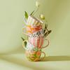 JOYYE Kwiatowa Melodia Ręcznie Malowany Ceramiczny Kubek 380ml