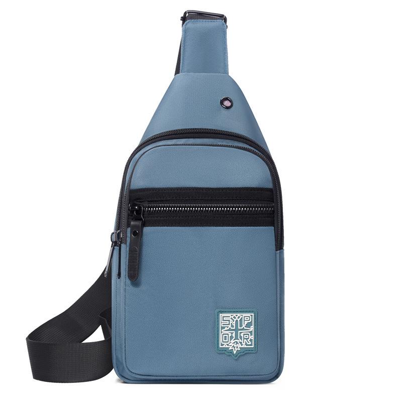 Men's breast bag high-end large-capacity shoulder bag outdoor sports and leisure versatile trend chest messenger bag