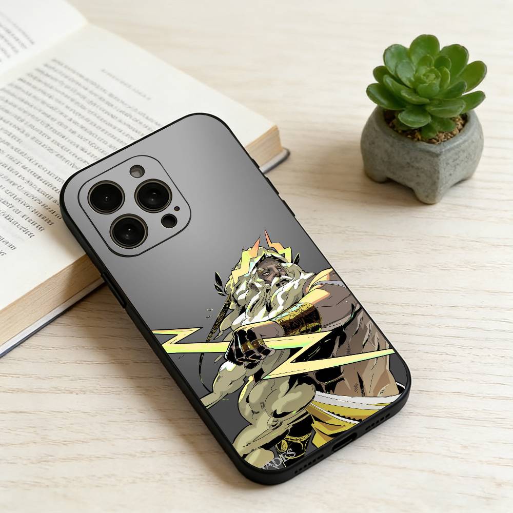 

Чехол для телефона H-Hades Game для iPhone 17,16,15,14,13,12,11 Plus,Pro Max,XS,Мягкий силиконовый черный чехол iPhone14Pro