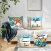 4Pcs Summer Beach Decoration Cushion Covers Single-sided Printed 45CM Throw Pillow Case Cover Sofa Cushion Home Room Decor