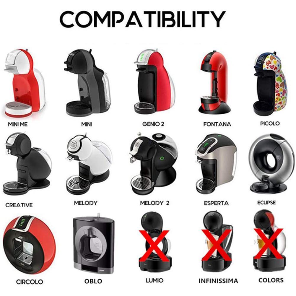 3 Stück Wiederverwendbare Kaffeekapseln Nachfüllbare Kapseln Plastik Wiederverwendbare Kapseln Nachfüllbare Kaffeefilter mit Löffel und