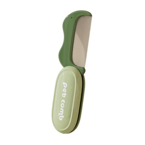 Foldable Cat Comb Flea Dirt Removal Cat Comb Reduce Shedding Versatile Pet Hair Comb Pet Grooming Tools