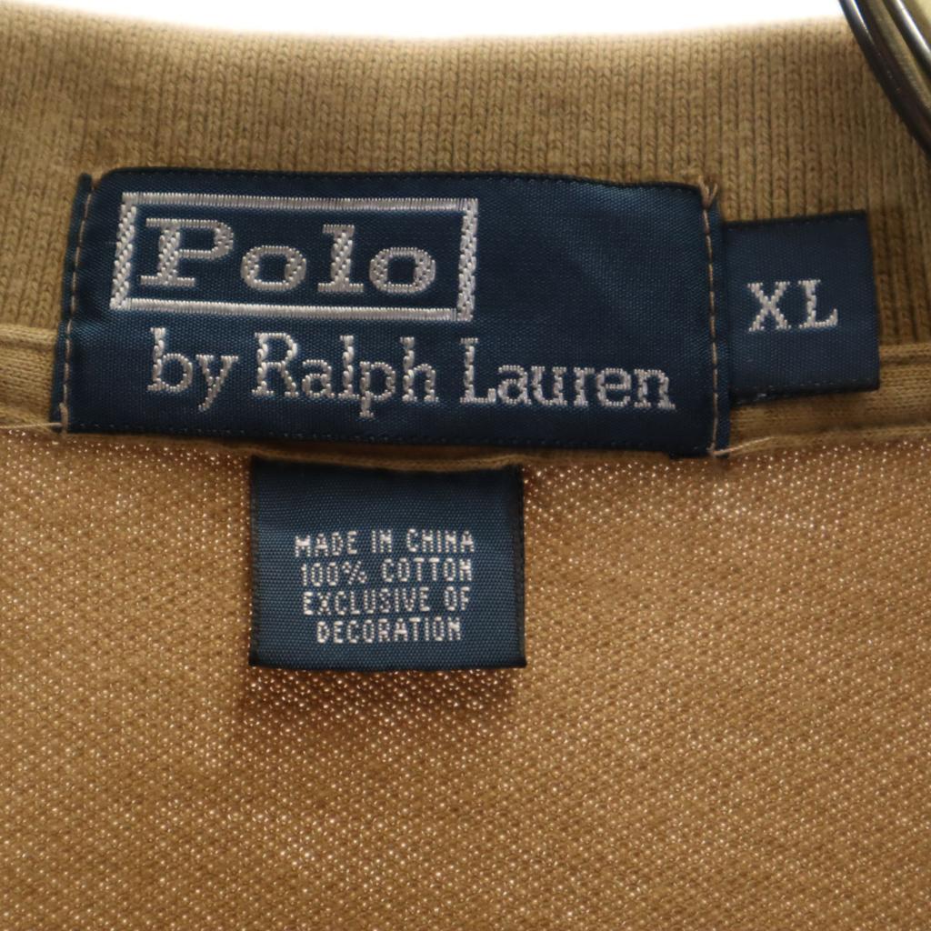 Polo by Ralph Lauren Short sleeve Polo shirt XL beige Fawn Men's Used