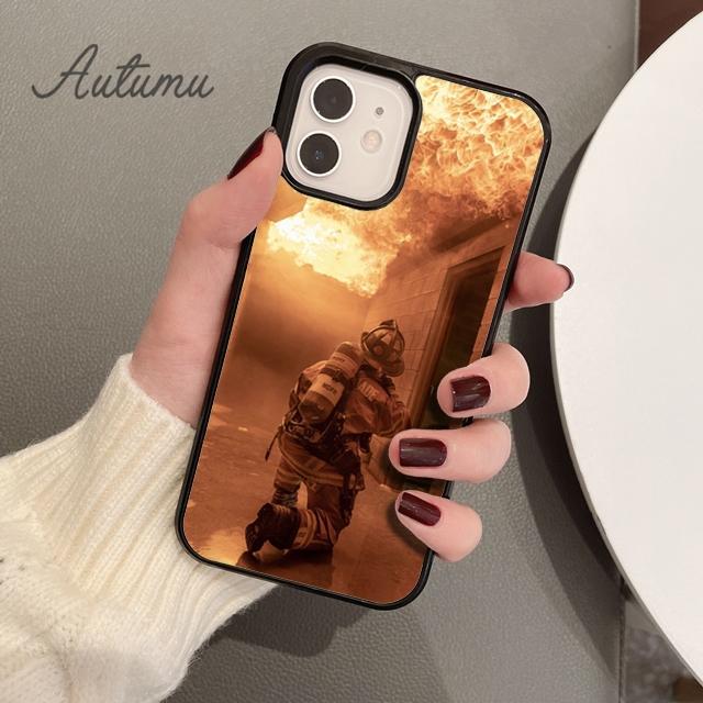 

Чехол для телефона Fire Fighter Hero для iPhone 11 12 13 14 Pro Max mini X XR XS SE 2020 6S 7 8 Plus Samsung Galaxy S21 S22 iPhone 5 5s SE