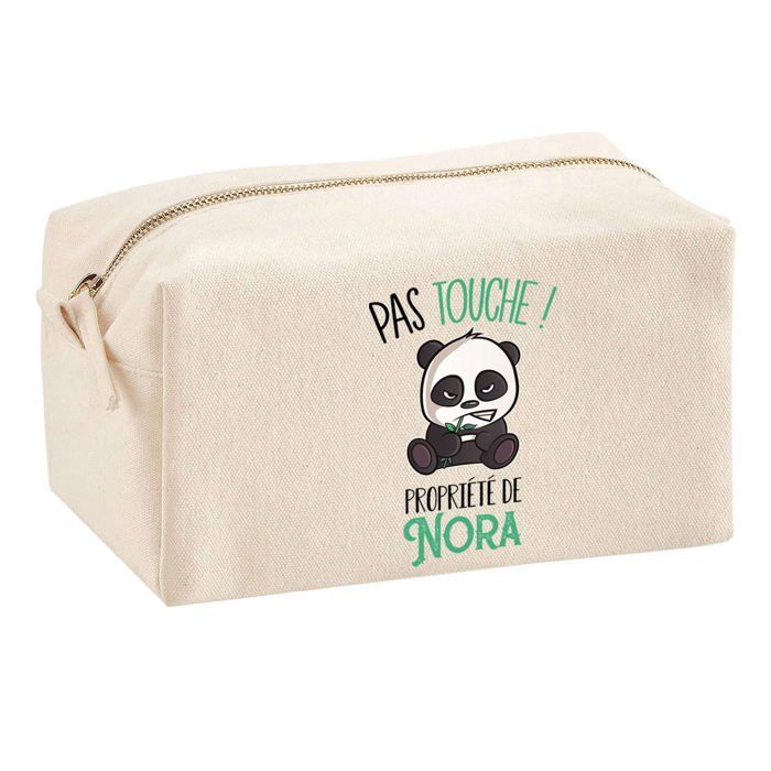 Trousse multifonction Nora Pas Touche Panda Cadeau Anniversaire Noël Collègue Humour Idée | Trousse Scolaire Fournitures Bureau