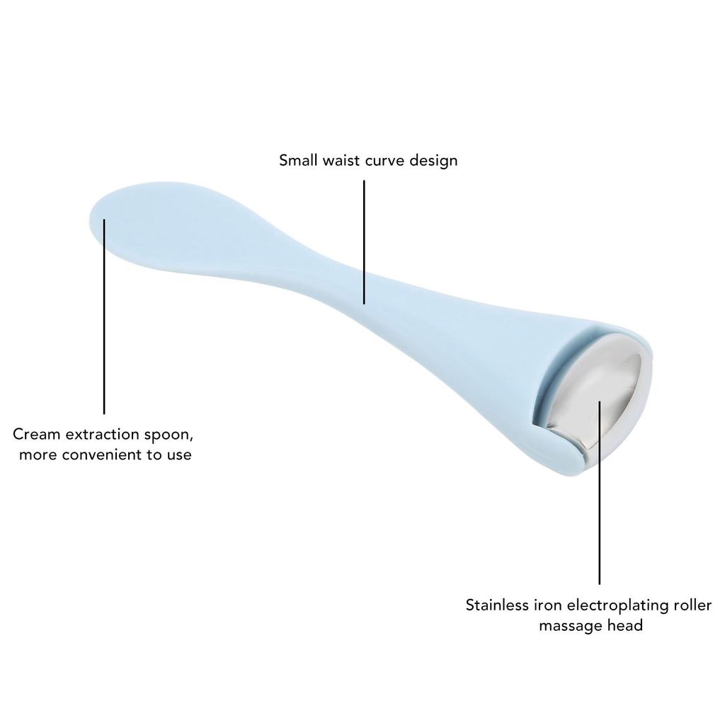 Eye Ice Roller Mini Portable Stainless Steel Facial Ice Roller Wrinkle Reduction Skin Care for Face Eye Massage