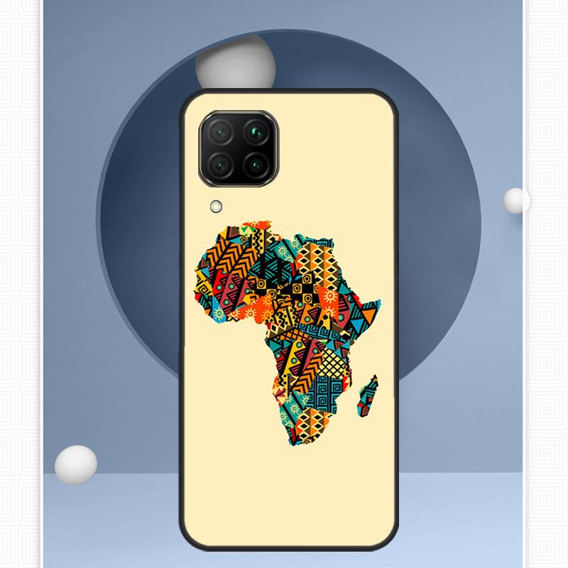 Africa Map Geography Painted For Huawei Nova 12i 12s 11i 8i Y91 Y60 Y70 Y72 Y90 Y61 9 10 SE P20 P40 Lite P30 P60 Pro Case
