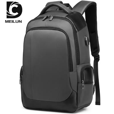 Freizeit-USB-Rucksack, atmungsaktiv, verschleißfest, Business-Computertasche, Reisetasche, Schüler-Schultasche, blau, wasserdichter Rucksack