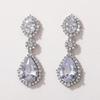 Huitan Temperament Women's Wedding Dangle Earrings Luxury Fashion Cubic Zirconia Earrings Gorgeous Lady Jewelry Drop ShippingGood product