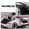 Skala 1:32 Taycan 911 GT3 Sportwagen Modell Spielzeug Diecast Metall Sound Licht Pull Back Miniaturfahrzeuge Spielzeug Sammlung Ornamente