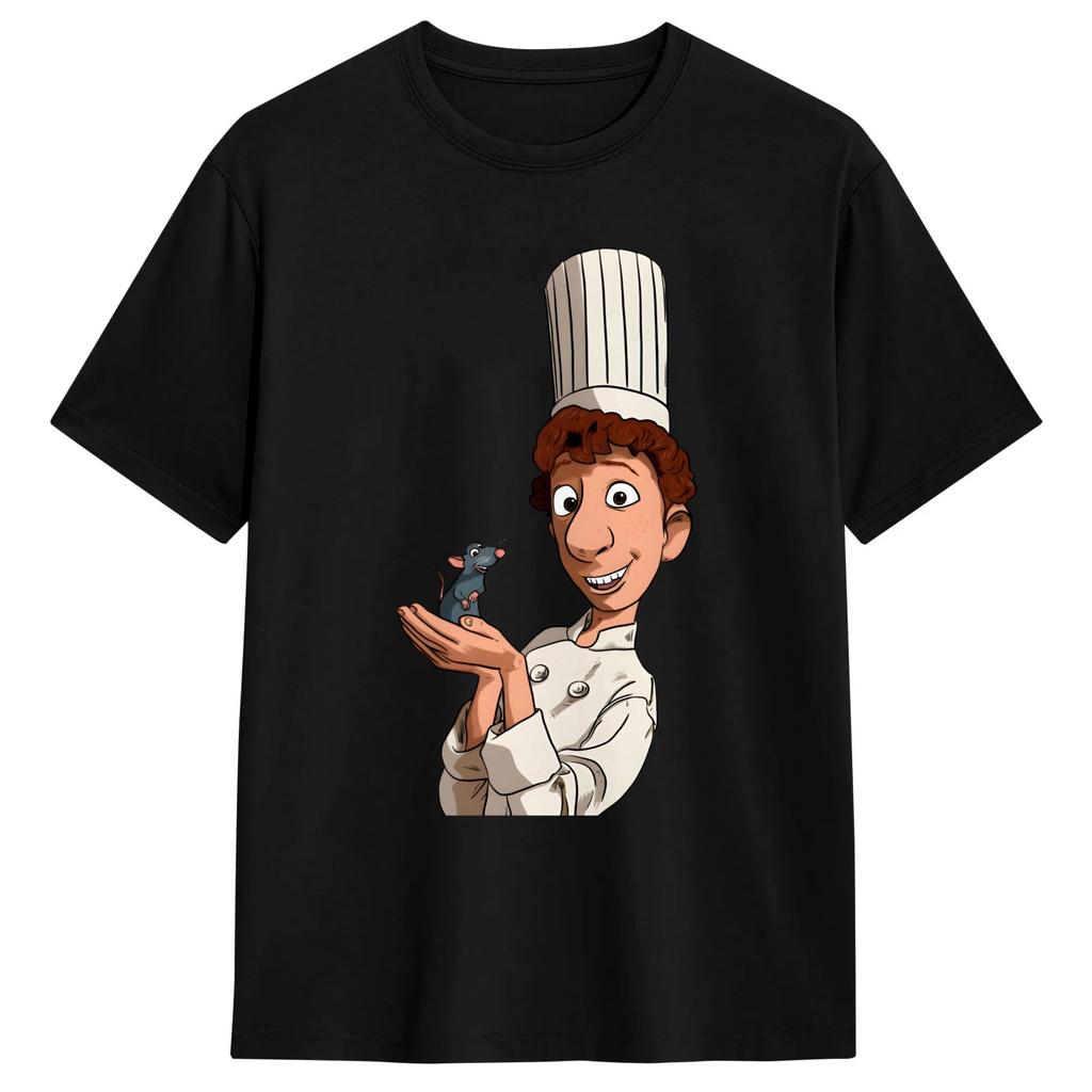 Ratatouille TShirt Unisex Chef Rat Cooking Awesome Cotton Tee Shirt Round Neck Short Sleeve T Shirt Big Size Tops