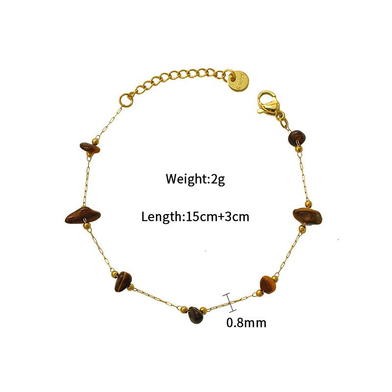 Цветной Гравий Богемское Ожерелье Браслет Неправильный Набор Украшений Женский