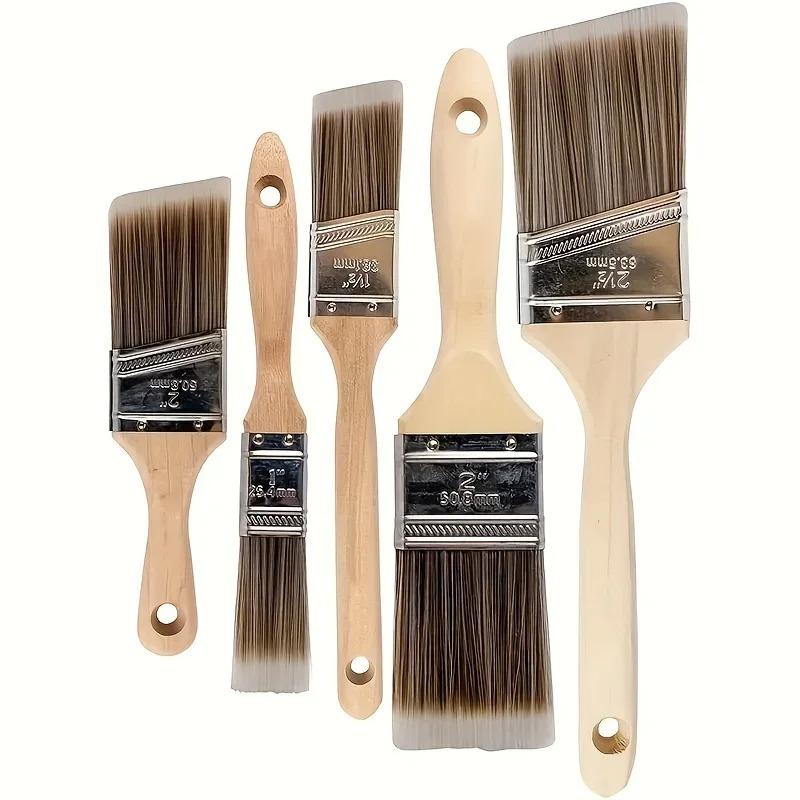 

5 Sets of Professional Paint Separation Brush Bevel Edge Paint Paint Paint Paint Edge Brush Does Not Drop Brush Various Sizes