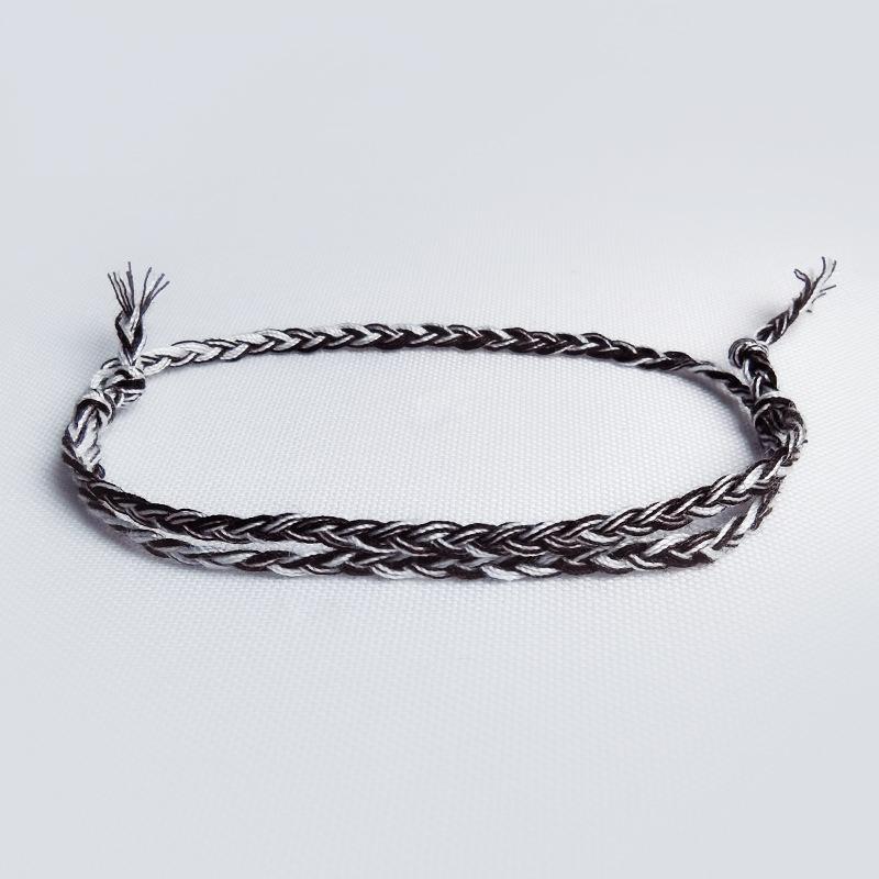 D600 Seven-Color Woven Cotton Beach Bracelet for Men and Women