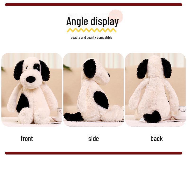 Shy Pirate Spotted Puppy Plush Toy - Soft Comfort Doll for Children and Girls