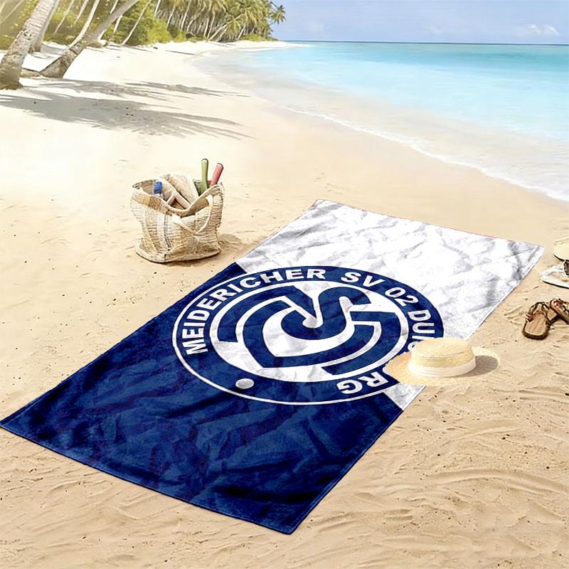 MSV Duisburg Print Strandtuch, Großes Weiches Schnelltrocknendes Handtuch für Strand Camping Schwimmen
