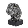 Shar Pei - Figur auf Marmor, mit silbernem Metall überzogen, handgefertigt, Marke Art-Dog