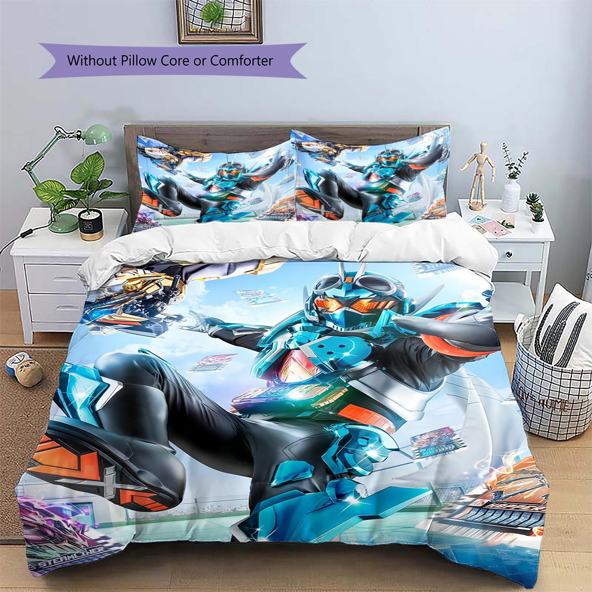 

Cartoon Hero Print Bedding Set, Vivid Pattern Bedroom Decoration, All-match Home Decor Gift.chl 135x200cm