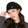 Knitted Hat for Women In Autumn and Winter Middle Aged Korean Style Face showing Little Beret Warm and Versatile Retro Wool Painter Hat