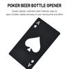 Stainless Steel Bottle Opener Spade A Shape Poker Design for Home Party Decoration